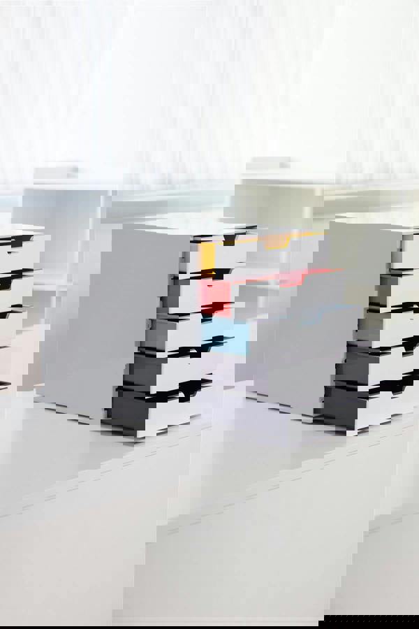 Durable VARICOLOR MIX Desktop Organiser 5 Drawer Colour Coded Storage | A4+