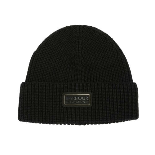 Barbour International Sweeper Beanie & Scarf Gift Box Set Black