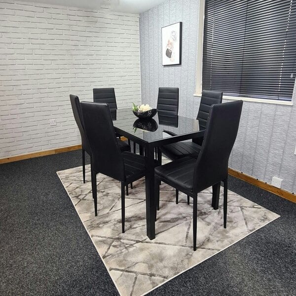 Kosy Koala Dining Table Set with 6 Chairs Dining Room and Kitchen table set of 6