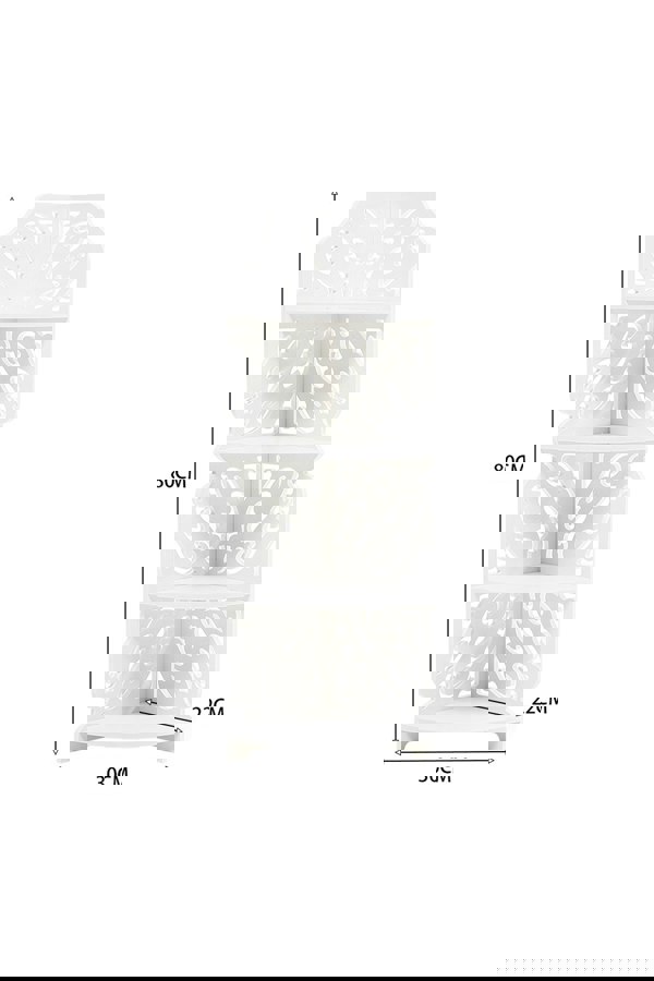 Living and Home 4 Tier Corner Display Plant Stand Garden Bathroom Shelf