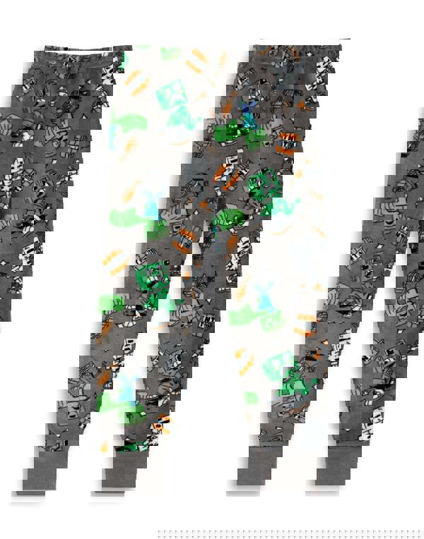 Minecraft Boys Green Creeper Long Sleeve Long Leg Pyjama Set