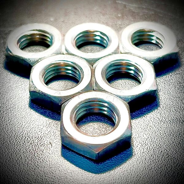 Fixaball Half Thin Lock Nuts Stainless A2 304 M2 - M30