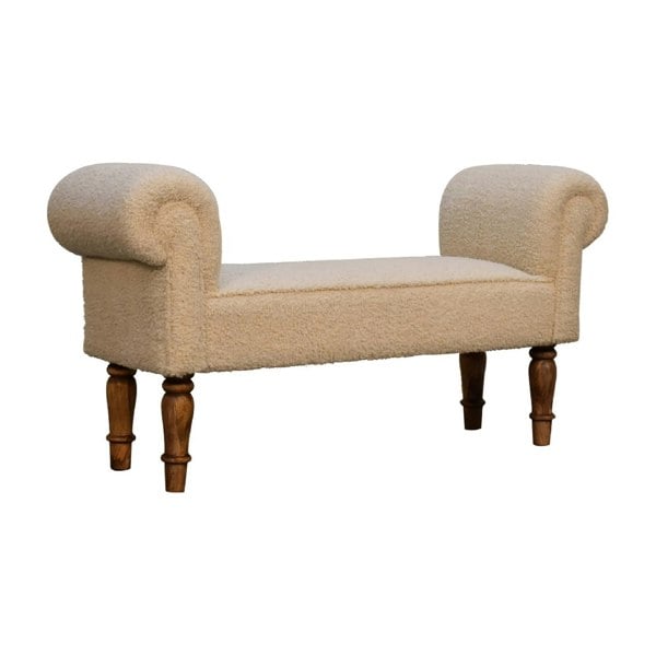 Artisan Furniture Boucle Cream Bench