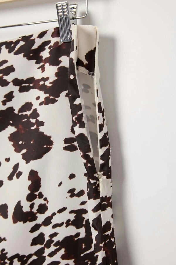 WOVCOR Midi Satin Skirt
