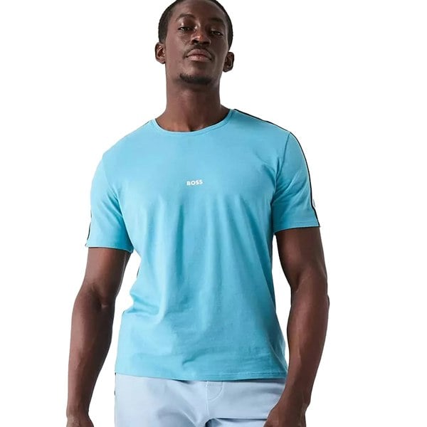BOSS Lightweight Unique T-Shirt Light Pastel Blue