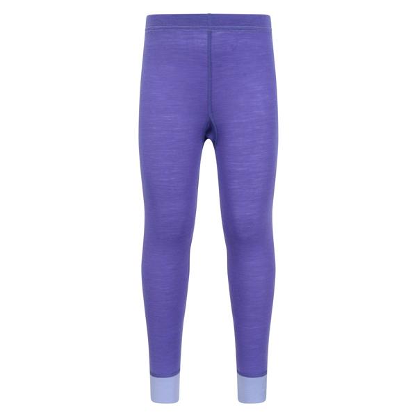 Mountain Warehouse Childrens/Kids II Merino Wool Base Layer Bottoms - Purple - 