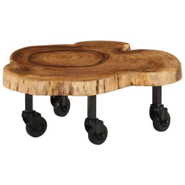 Berkfield Coffee Table Solid Acacia Wood 60x55x25 cm