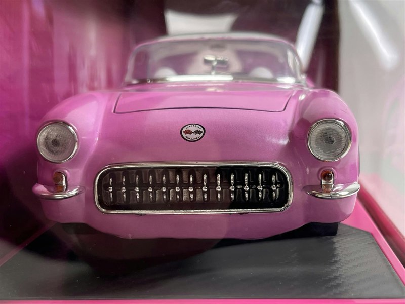 Jada 1957 Chevrolet Corvette Pink 1:24 Scale Pink Slips Jada 253293018