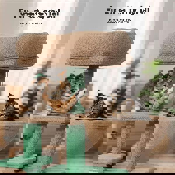 Skylos Compact Cat Tree 80CM Multi-Level Activity Centre Condo for Small Spaces