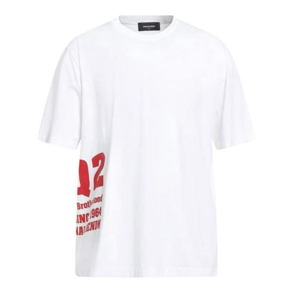 DSquared2 Mens Side Logo T-Shirt - White - 