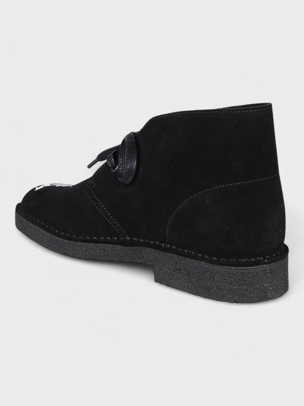 Clarks Originals Desert Boot Palm Angels Logo Black White - Supplied FashionPalm Angels
