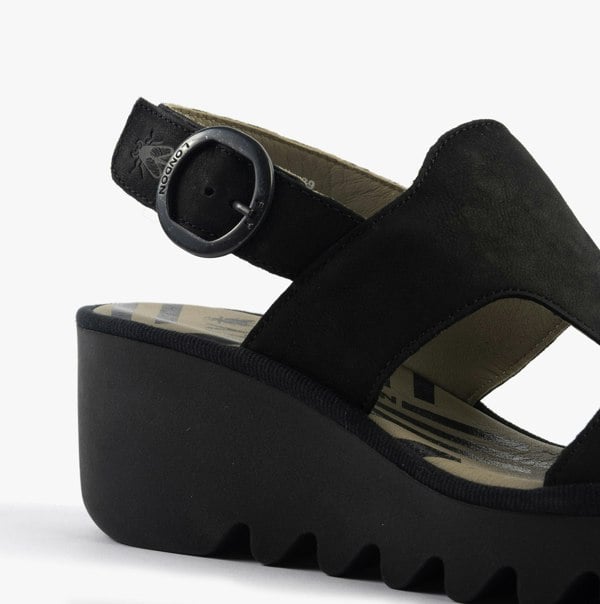 Fly London BAIF585FLY Womens Sandals Black