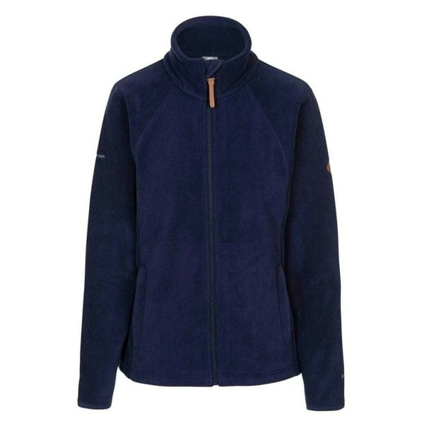 Trespass Womens/Ladies Trouper Leather Trim Full Zip Fleece Jacket - Navy