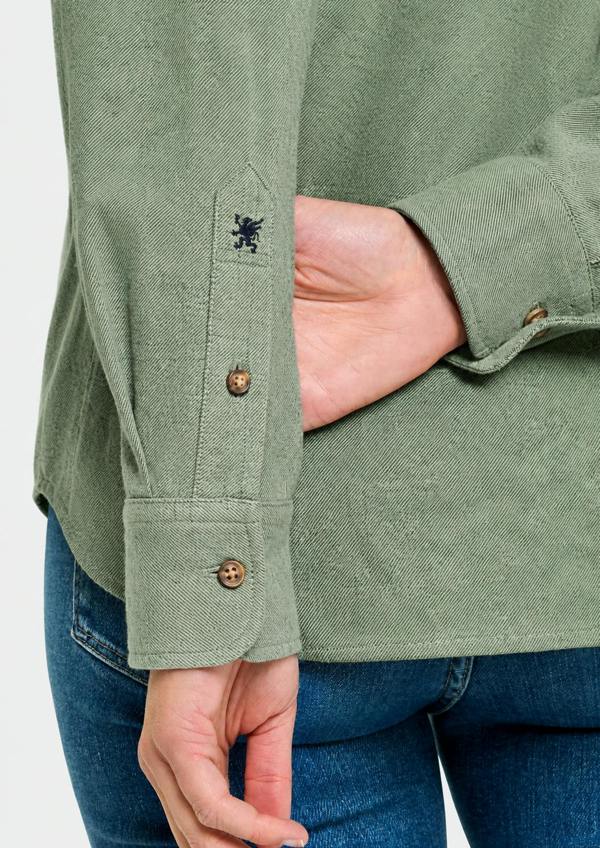 The Oxford Shirt Company Classic Flannel Shirt - Green