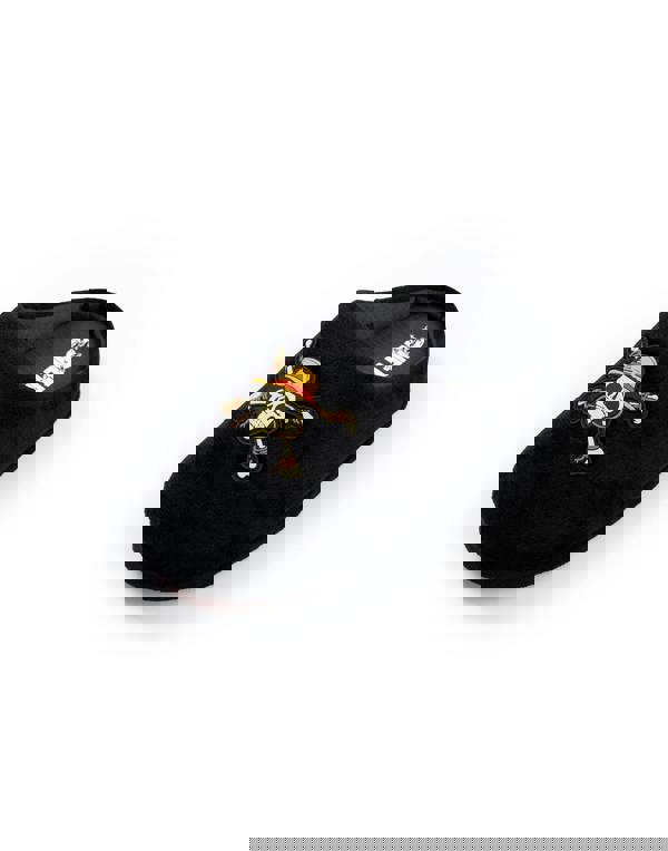 One Piece Boys Black Logo Mule Slippers