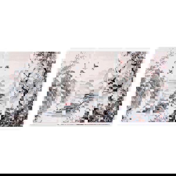 Wall Art For Living Room Large | Set of 3 Chinoiserie Wall art Prints