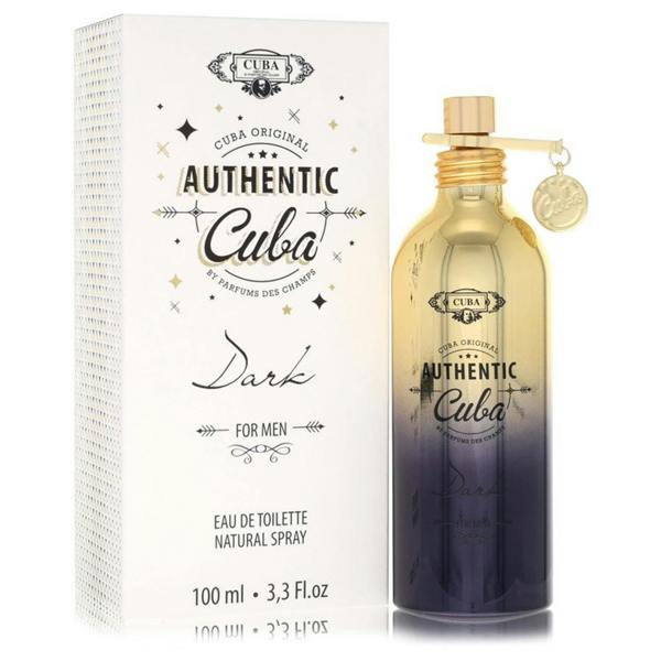 Fragluxe Cuba Authentic Dark by Cuba Eau De Toilette Spray 3.3 oz for Men 100 ml
