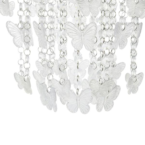 Modern Butterfly Inspired Pendant Shade with Cascading Acrylic Strands Image 8