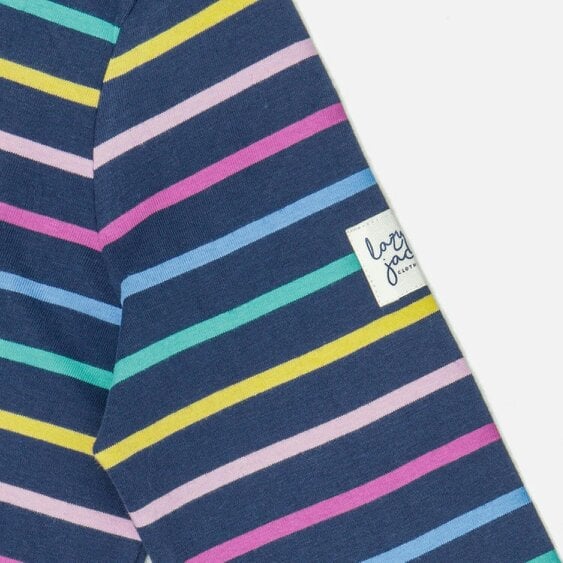 Lazy Jacks LJ97M - Long Sleeve Striped Breton - Twilight Colours