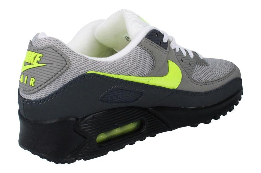 Nike Air Max 90 Mens Trainers Iq0289 Shoes  010 - Black Neon Yellow Anthracite 010 - Photo 2