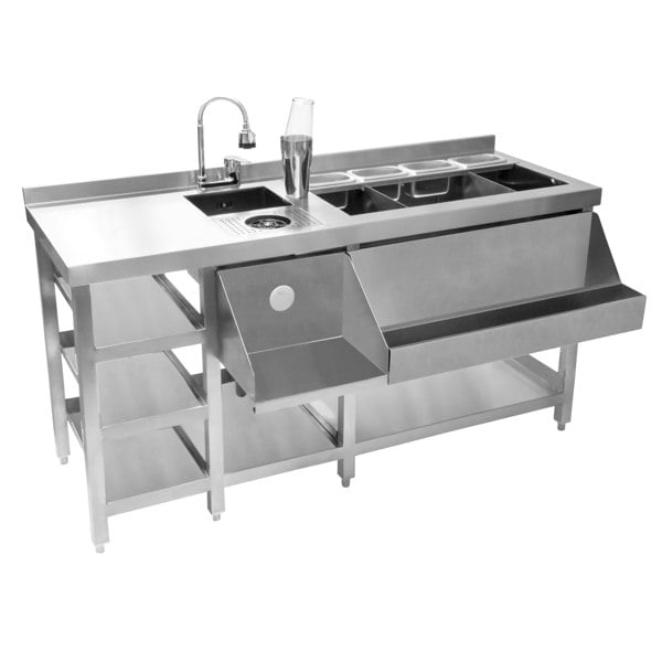 Kukoo Deluxe Modular Cocktail Bar Station with Ice Well