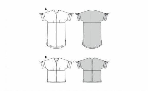 Burda Sewing Pattern 5934 Dresses and Tops For Women, 18-28 (44-54) - Easy