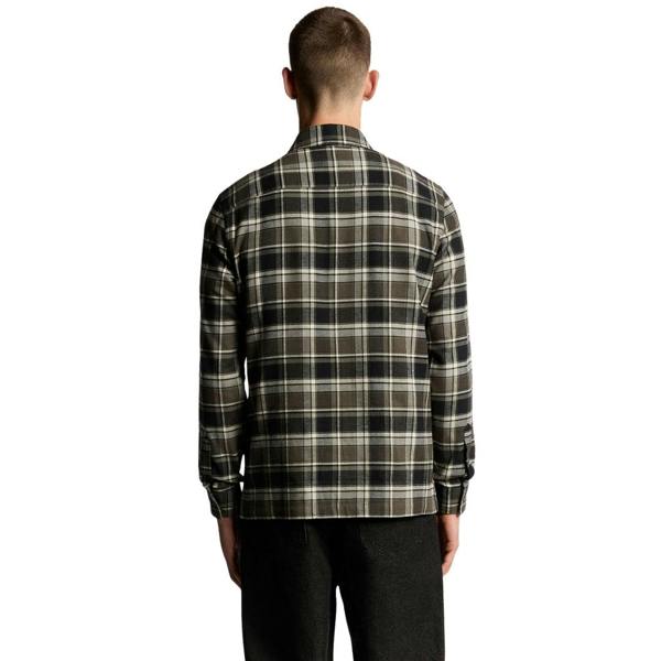 Lyle & Scott Black Brushed Cotton Check Shirt XS