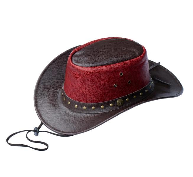Wombat Leather The Waratah Premium Leather Cowboy Hat