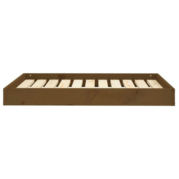 Berkfield Dog Bed Honey Brown 91.5x64x9 cm Solid Wood Pine