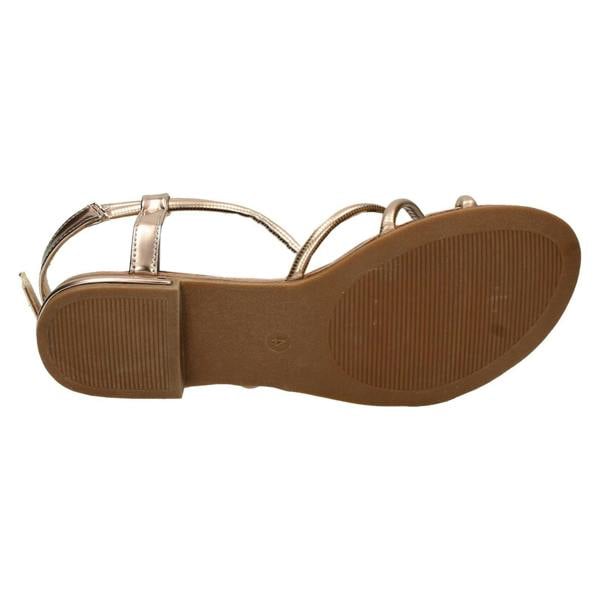 Savannah Ladies Savannah Flat Strappy Summer Sandals