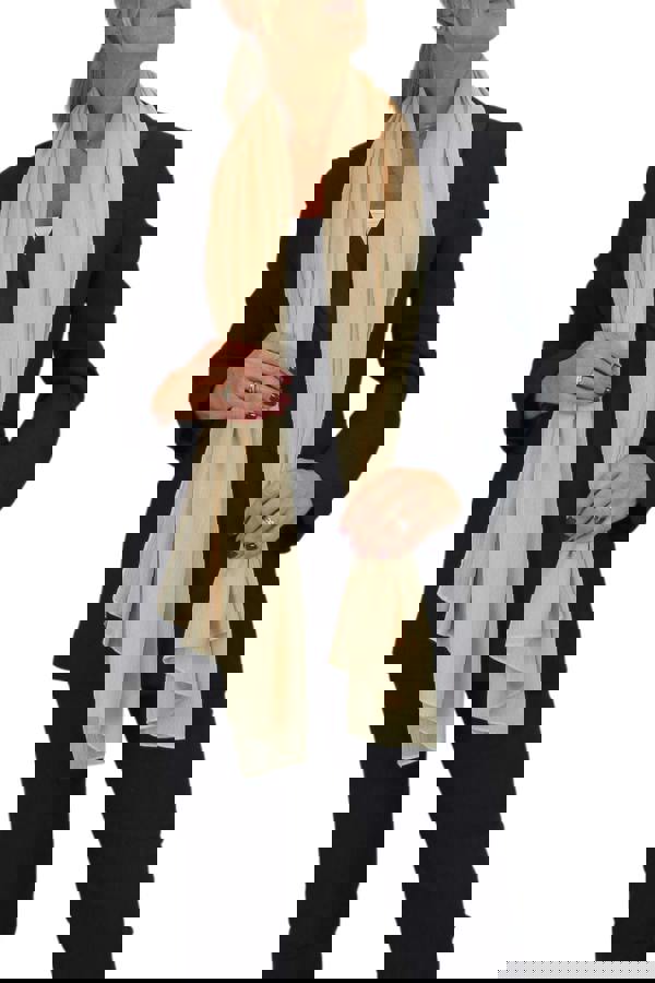 Paulo Due Silk Blend Scarf with Metallic Threads