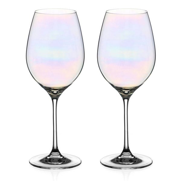 Diamante Lustre Wine Glasses - Set of 2