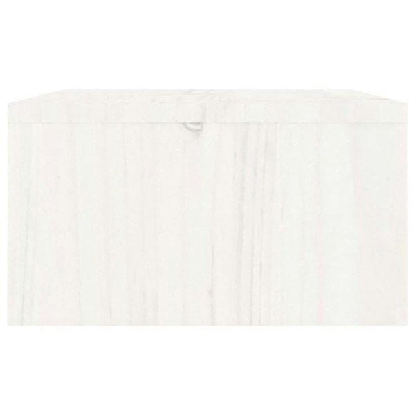Berkfield Monitor Stand White 100x27x15 cm Solid Wood Pine