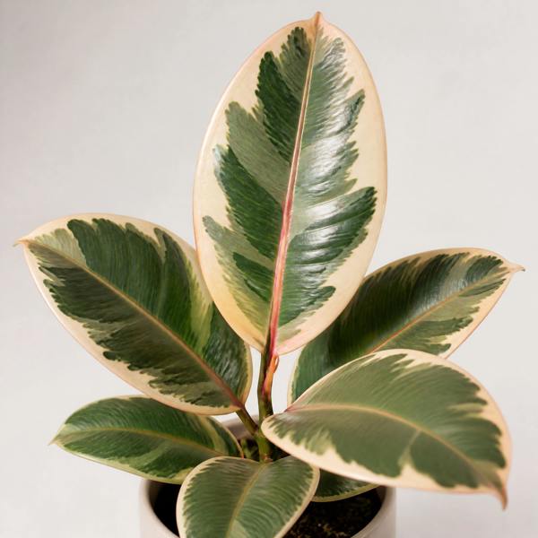 Ficus Tineke Rubber Plant 12cm Pot Plants By Post