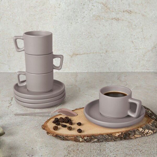 Berlinger Haus 4+4 pcs espresso cup set Berlinger Haus BH10016 Taupe