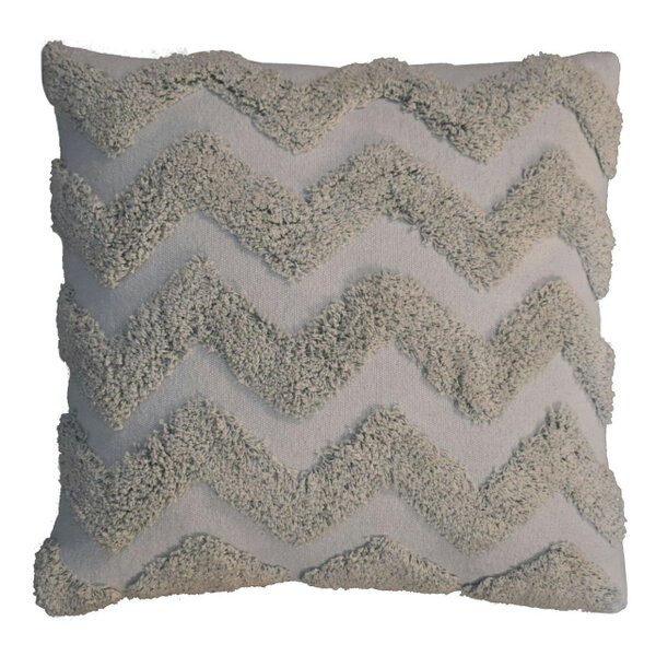 Wyld Haus Set of 2 Nopparat Natural Grey Zig-Zag Cushion