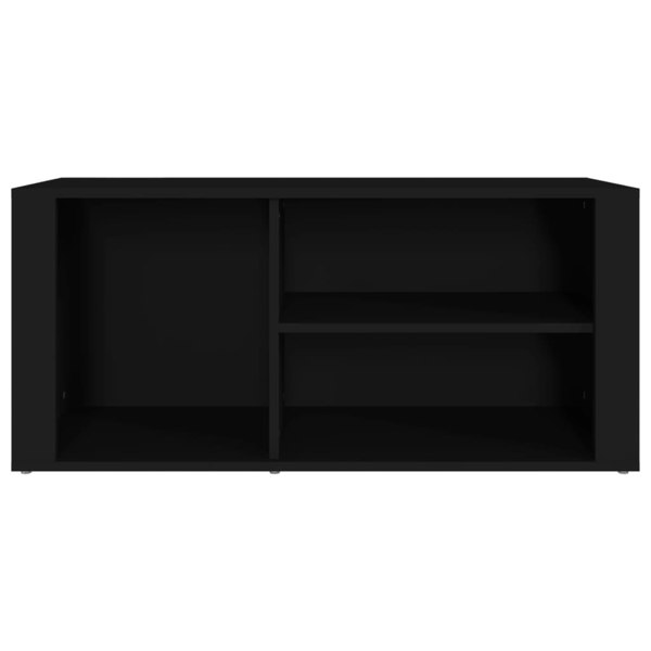 Berkfield Shoe Cabinet Black 100x35x45 cm Engineered Wood