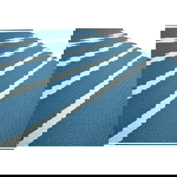 Reebok Double Sided 4mm Yoga Mat - Green Stripes