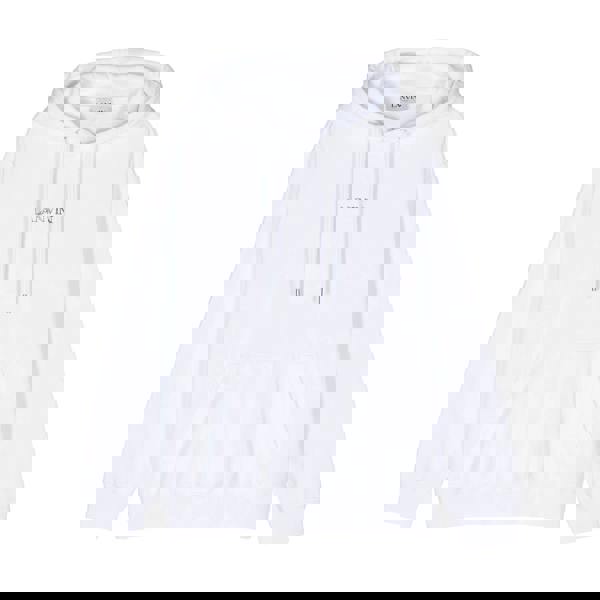 Lanvin Logo Loose Fit Hoodie   in  White