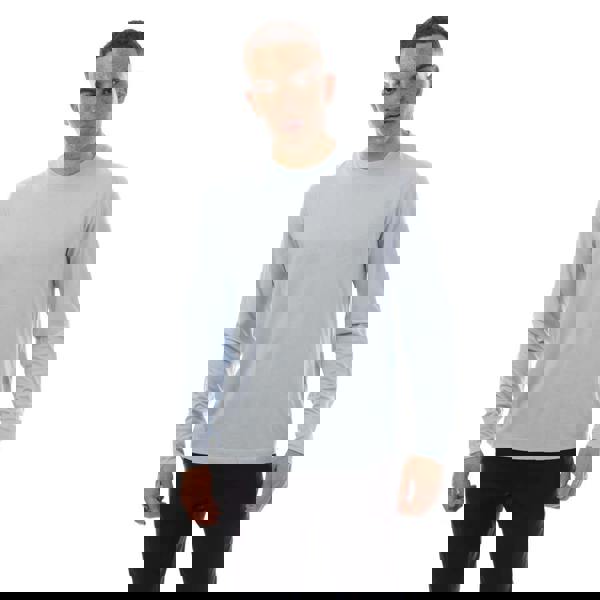 Tom Ford Mens Cotton Long-Sleeved T-Shirt - Light Blue - 