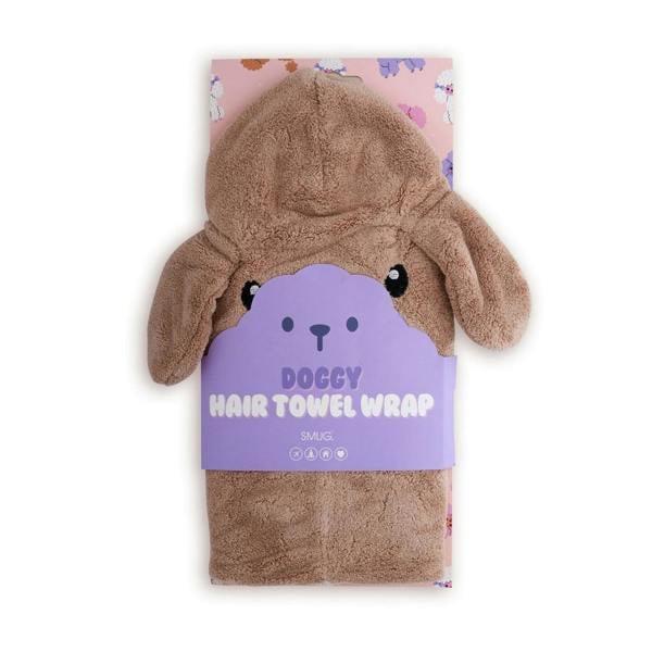 SMUG Novelty Hair Towel Wrap, Doggy