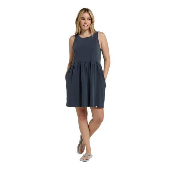 Animal Womens/Ladies Jersey Organic Beach Dress - Navy - 