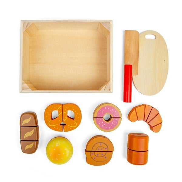 Bigjigs Toys Cutting Bread and Pastries Crate