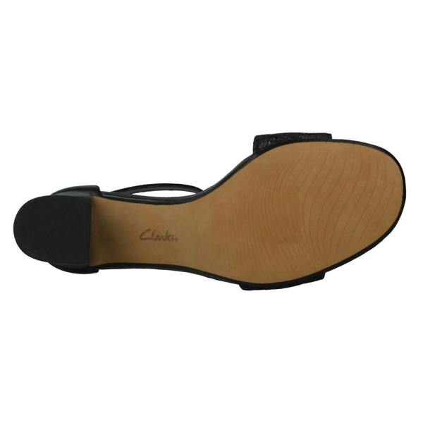 Clarks Ladies Clarks Heeled Ankle Strap Sandals Jocelynne Cam