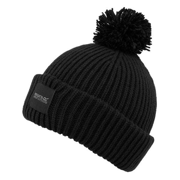 Regatta Unisex Adult Connora Pom Pom Beanie - Black