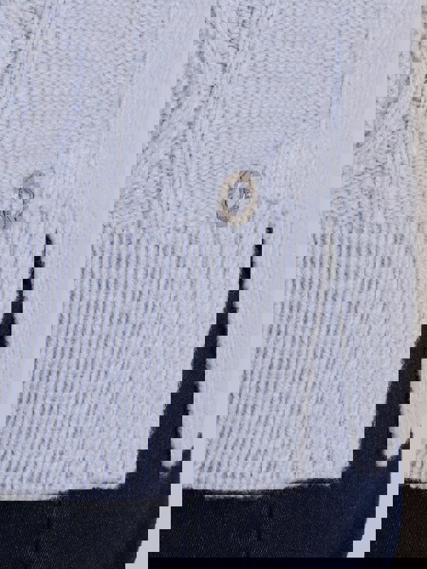 VIZ-A-VIZ Cable Knit Cowl Neck Jumper