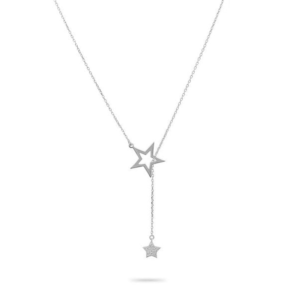 Gold Trip Double Star Lariat Necklace