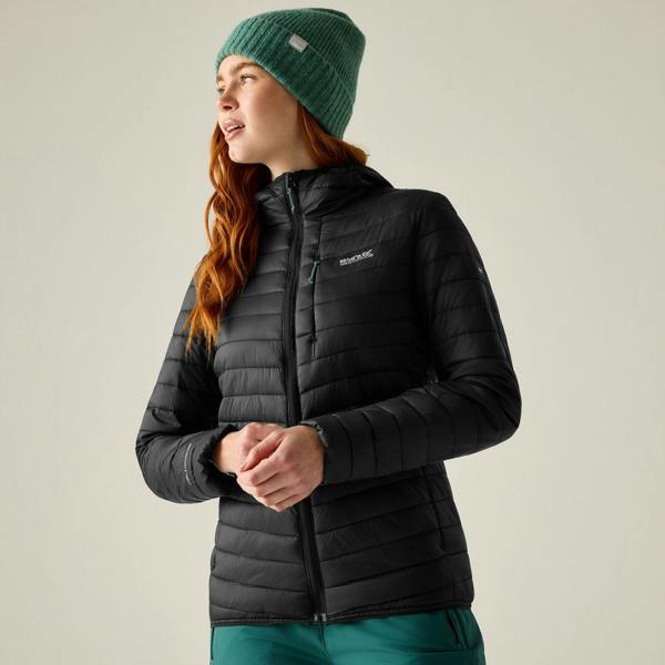 Regatta Womens/Ladies Lighthouse Lightweight Padded Jacket - Black/Water Ballet - 