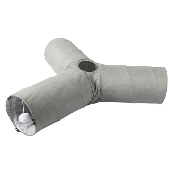 Skylos 3-Way Cat Tunnel Foldable Interactive Play Tunnel with Balls Cats Kittens