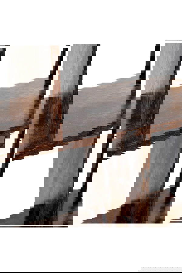 Living and Home Industrial Style 5 Tier Bookcase Metal Frame